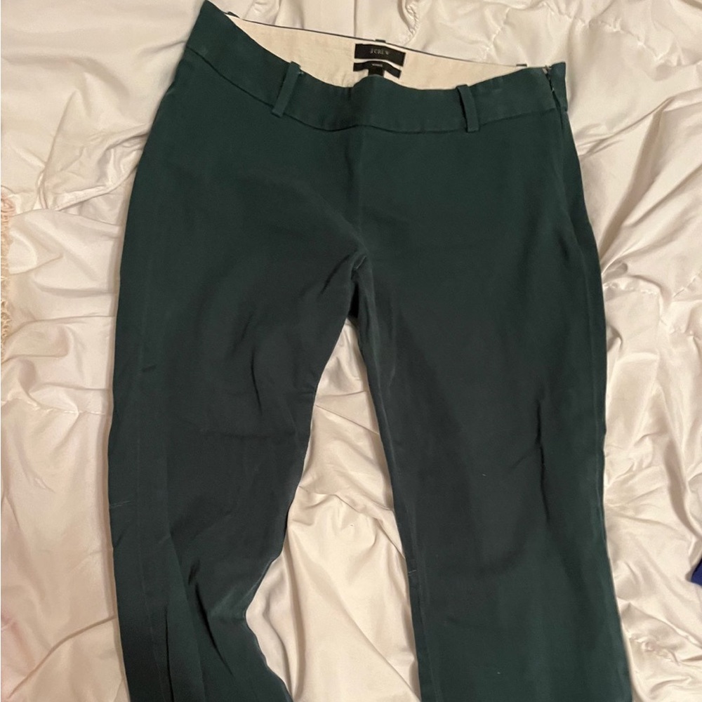 J CREW GREEN MINNIE PANTS